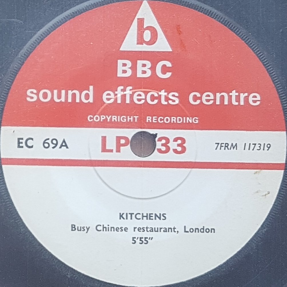 EC 69A Kitchens Not registered from the BBC records and Tapes library Label